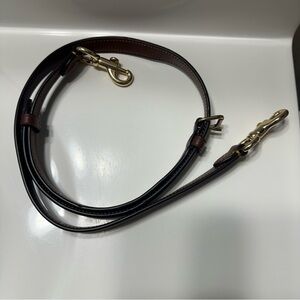 Coach Leather Bag Strap with Gold Hardware